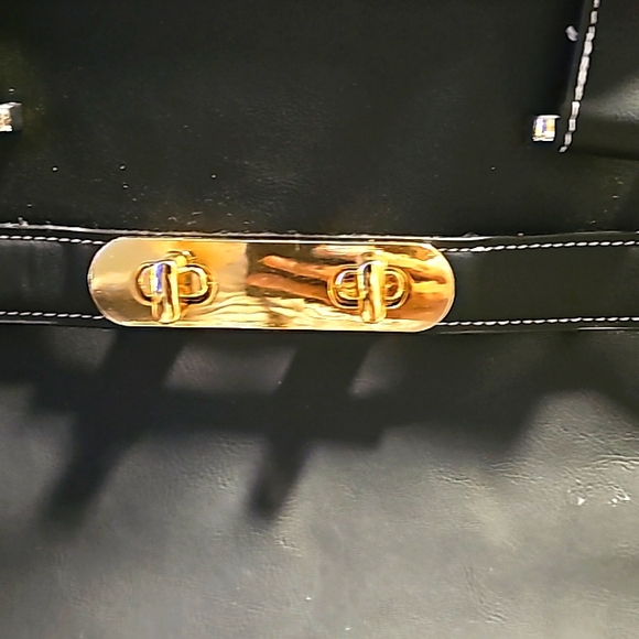 Portable Black Leather Pet Carrier Bag For Small Dogs/Cats Yorkshire Totes, Stra - Picture 3 of 9